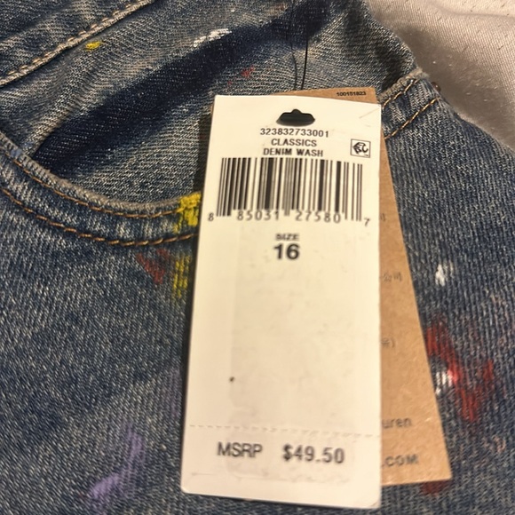 Polo Ralph Lauren Paint-Splatter Sullivan Slim Denim Short - Picture 14 of 14